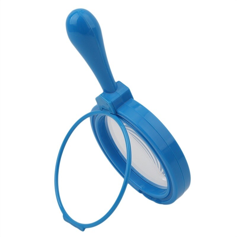 Baby Toys Plastic Magnifier High-Grade Optical Lens Magnifying Glass Early Learning Toys 5 Colors: Sky Blue