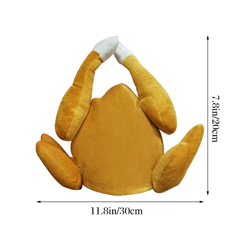 Turkey Thanksgiving Hat Novelty Adult Roast Turkey Party Plush Thanksgiving Day Costume Chicken Hat Cap Funny Cap#np30