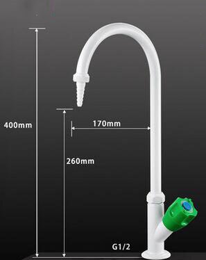 G1/2 Labor Durcheinander Wasserhahn Universal- 360 Grad Drehung Hahn Einzigen Kalten Einzigen Schwanenhals Stil Miniatur Wasser Mund: 1104