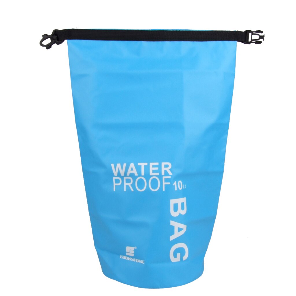 Outdoor Kayaking 2L 5L 10L 15L Waterproof Storage Dry Bag Sack Pouch Camping Rafting River Trekking Floating Sailing Canoe Boa: 10L Blue