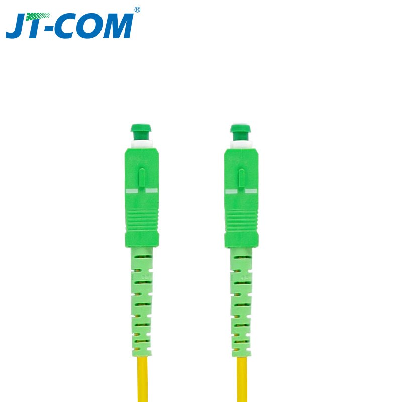 Cable de parche de fibra óptica SC/FC/ST/LC, Cable de parche de fibra de Interior de núcleo único, modo único, SC UPC: SC APC-SC APC 3m