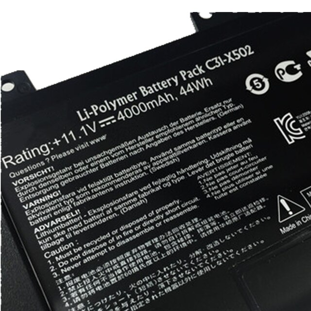 Oryginalna C31-X502 bateria robić laptopa Asus VivoBook X502 X502C X502CA robić Ultrabook S500C S500CA PU500C PU500C: C31-X502 11.1V
