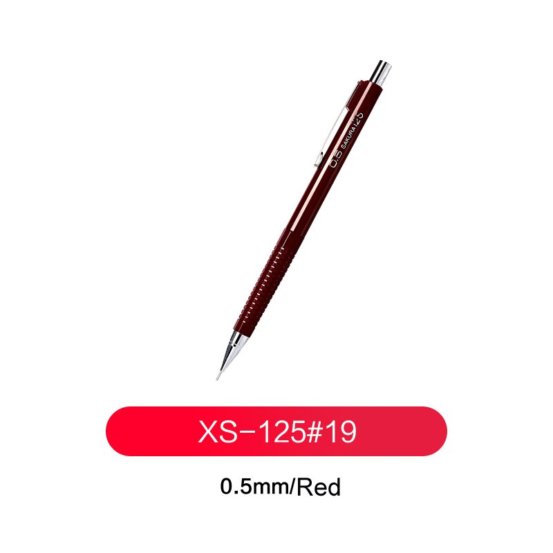 SAKURA XS-125 Mechanical Pencils 0.3mm 0.5mm Anti-break Drawing Sketching Writing Pencils: 0.5mm Red