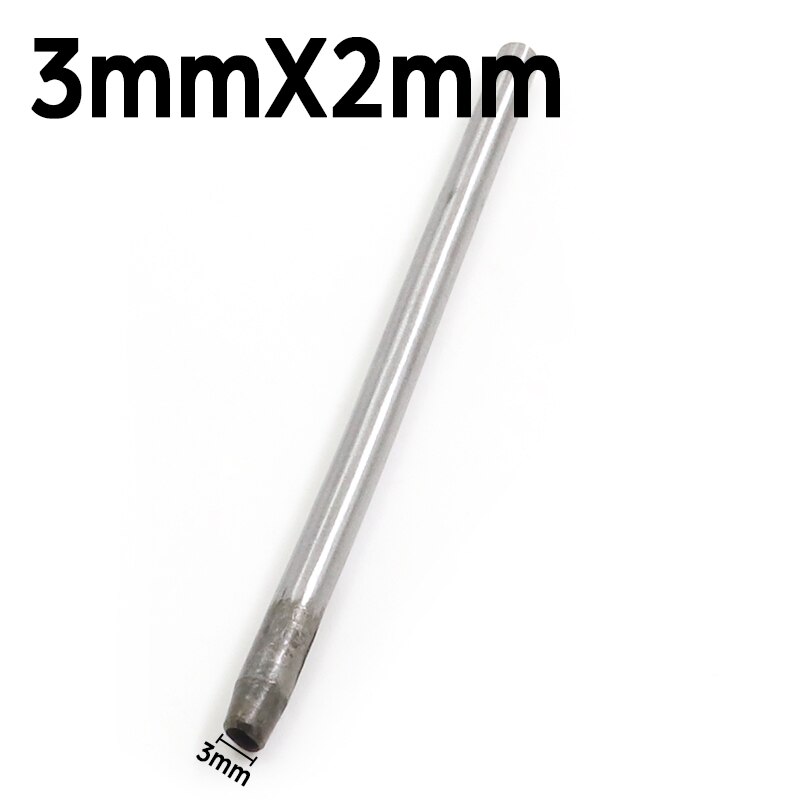 Leder Elliptischen Loch Punch Oval Winkel Abstand Gürtel Stanzen Werkzeuge DIY Handwerk Leder Puncher Loch Bohren Werkzeug Kunststoff Werkzeuge: 3mmX2mm