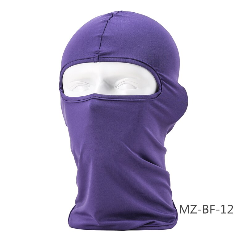 HEROBIKER-pasamontañas de LICRA para motociclista, máscara de Moto, Viso, Antivento, transpirable, Nuova: Purple-MZ-BF-12