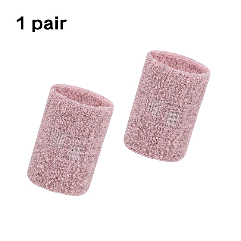 1 paio di braccialetti elastici in cotone supporto per polso da cestino avvolge gli uomini bambini palestra fitness Powerlifting tennis assorbimento del sudore: Radura