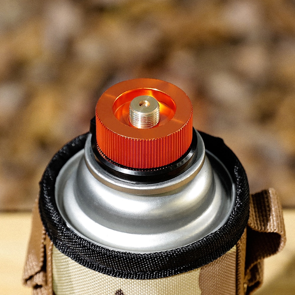 Outdoor Camping Gas Stove Converter Gas Burner Connector Aluminum Gas Tank Adapter Outdoor Picnic Stove Propane Refill Adapter