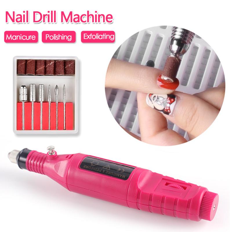 1 ensemble perceuse à ongles électrique Machine stylo appareil pour manucure fraises électrique ponceuse à ongles pédicure manucure Kit offre spéciale