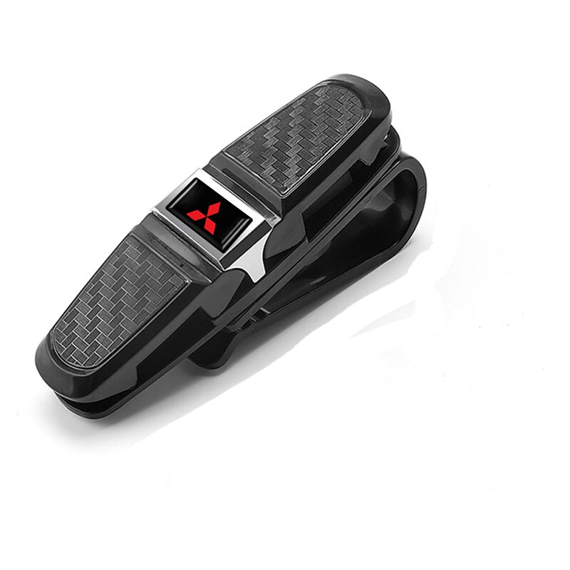 Pince de rangement de lunettes de voiture ABS, pince de rangement de lunettes de soleil, pince de billet de carte pour Fiat 500 Ducato Tipo Panda Bravo Doblo Stilo Freemont accessoires: 1Pcs-Mitsubishi