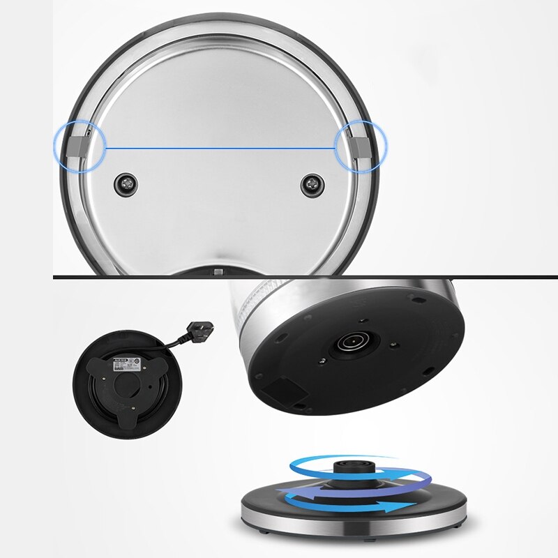 Glass Electric Kettle Off Automatically Auto-Power Off Stainless Steel Anti Electric Kettle Household Kitchen Appliances EU