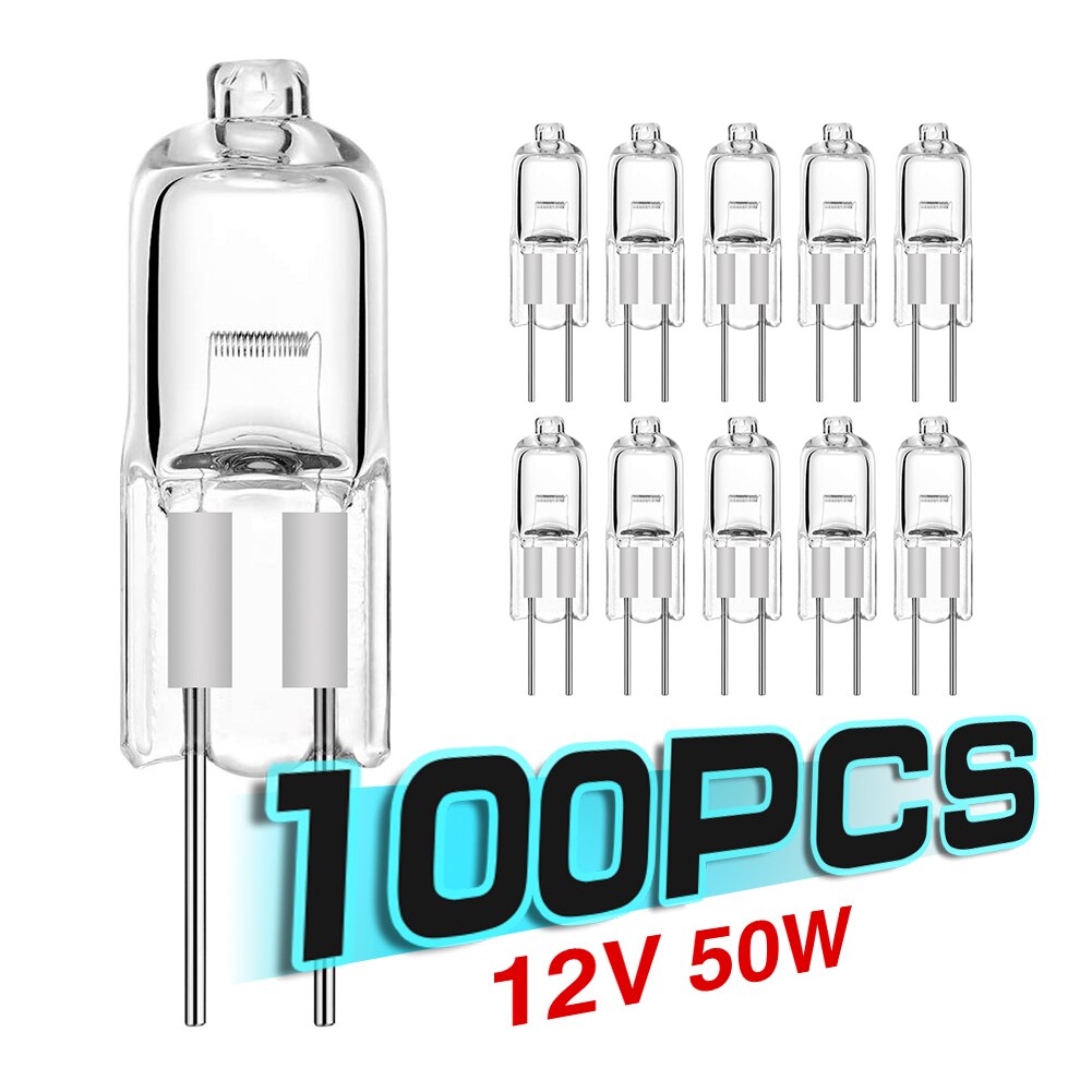 100Pcs 12V G4 Indoor Verlichting 5W/10W/20W/35W/50W Geplaatst Kralen Crystal Lampen Halogeen Lamp Globe Lot Jc Bi-Pin Led-lampen