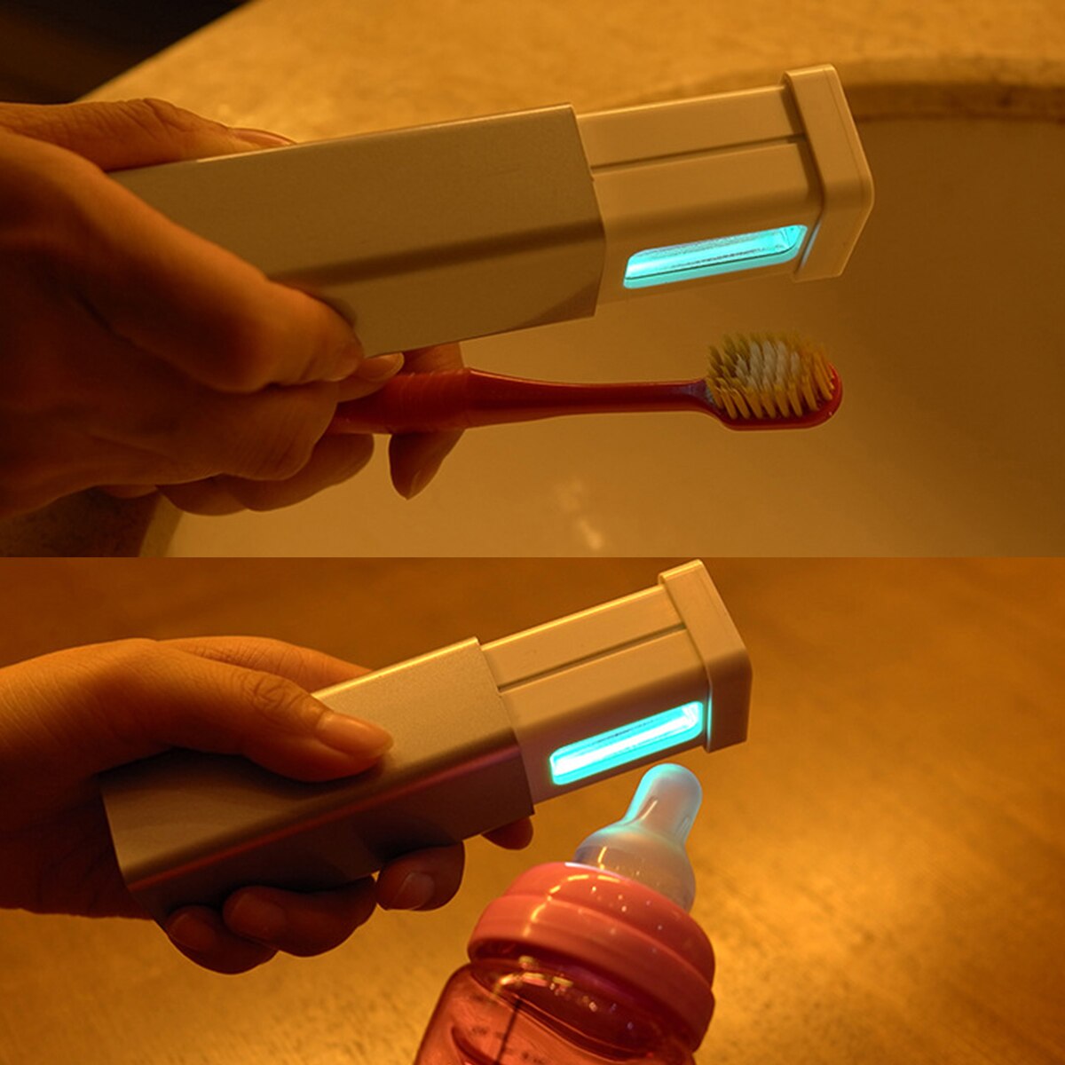 Portable UV Sanitizer Light LED Flashlight Hand-held UV Sterilizing Wand Ultraviolet Sterilizer Light
