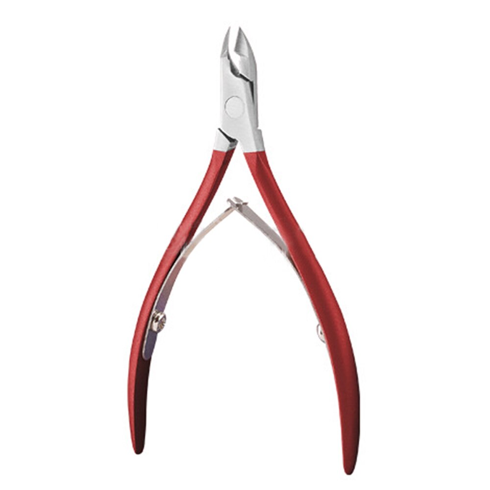 De acero inoxidable producto para eliminar la piel muerta cortador de uñas de Cuticle Remover tijera dedo del clavo del dedo del pie alicate para uñas de Gel polaco arte herramienta de maquillaje