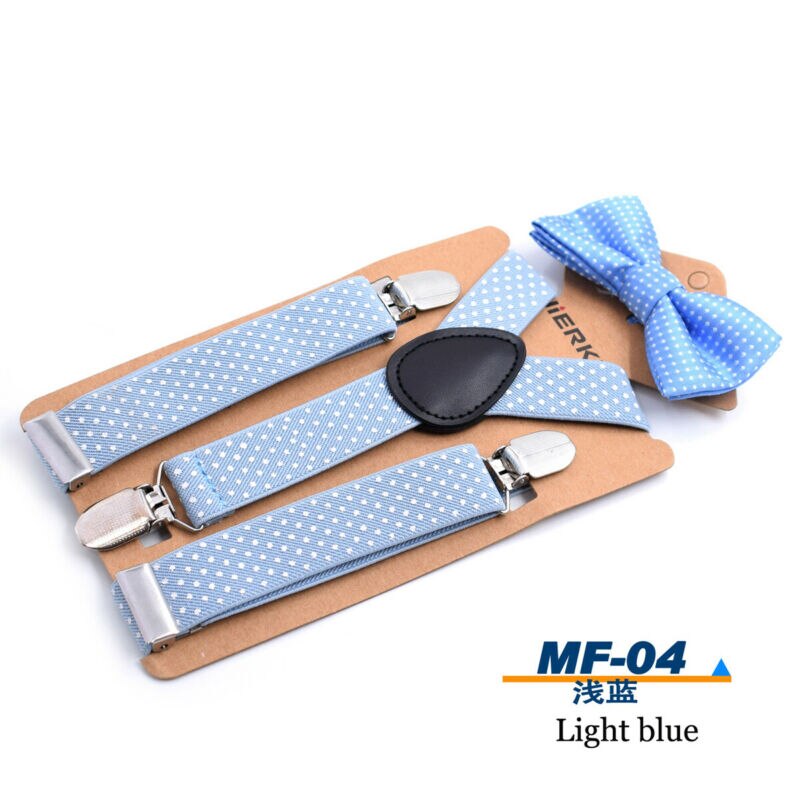 12 Colors Baby Boys Kids Suspender + Bow Tie Matching Colors Sets for Boys Girls Kids Child Toddler