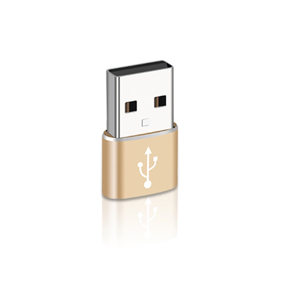 Mini Typ-C Weibliche zu USB 3,0 Männlichen Adapter Daten Transfer Ladung OTG Anschluss: golden