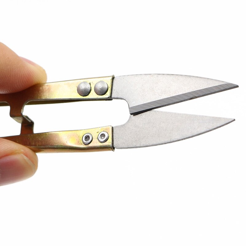 1Pcs Steel U Super-Sharp Shape Trimming Sewing Scissors For DIY Jewelry Making Cutter Wire Jewelry Tools