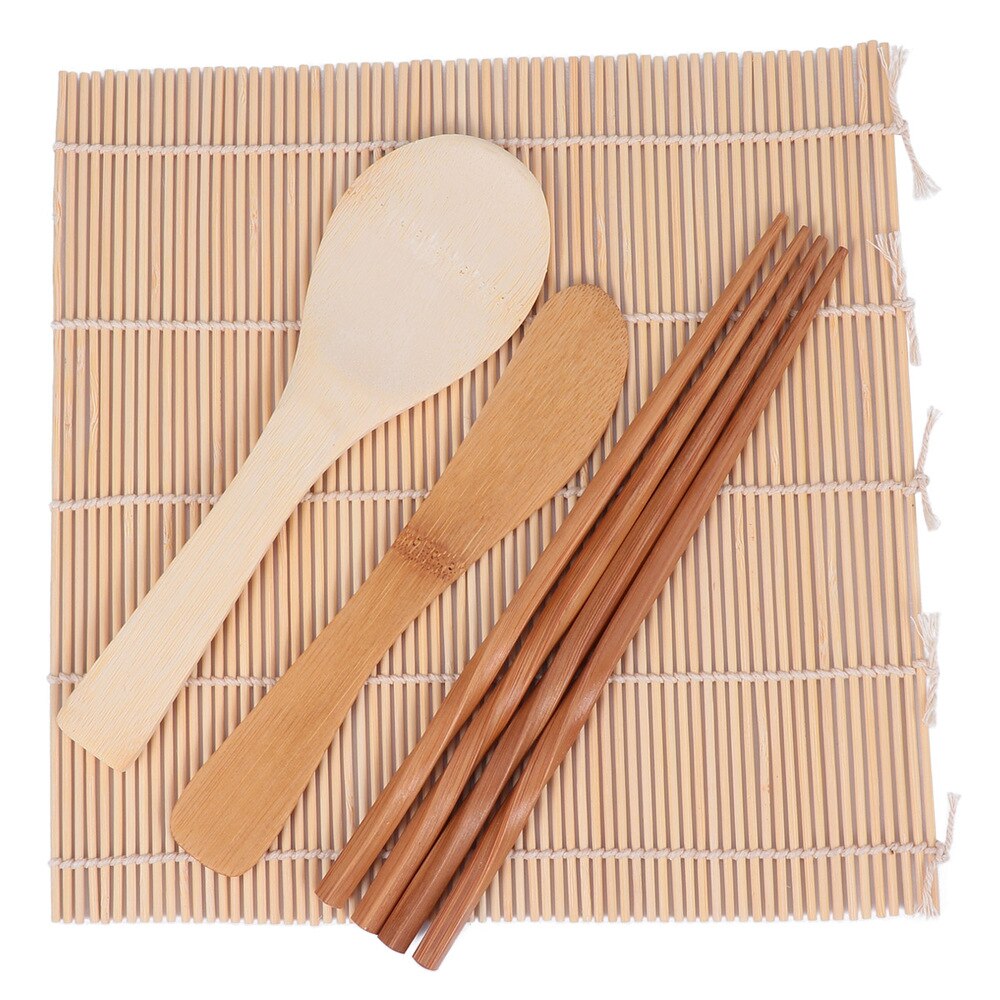 1 Set Praktische Beginner Bamboe Draagbare Beginner Sushi Kit Sushi Maken Tool Sushi Maker Kit Voor Diy Restaurant Home Hotel: Default Title