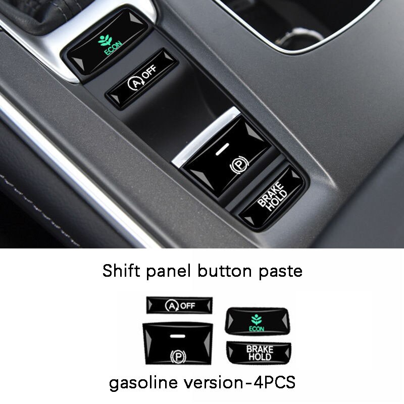 Auto Airco Centrale Bedieningspaneel Beschermfolie Auto Venster Bedieningspaneel Sticker Voor Honda 10th Accord Inspire: Goud