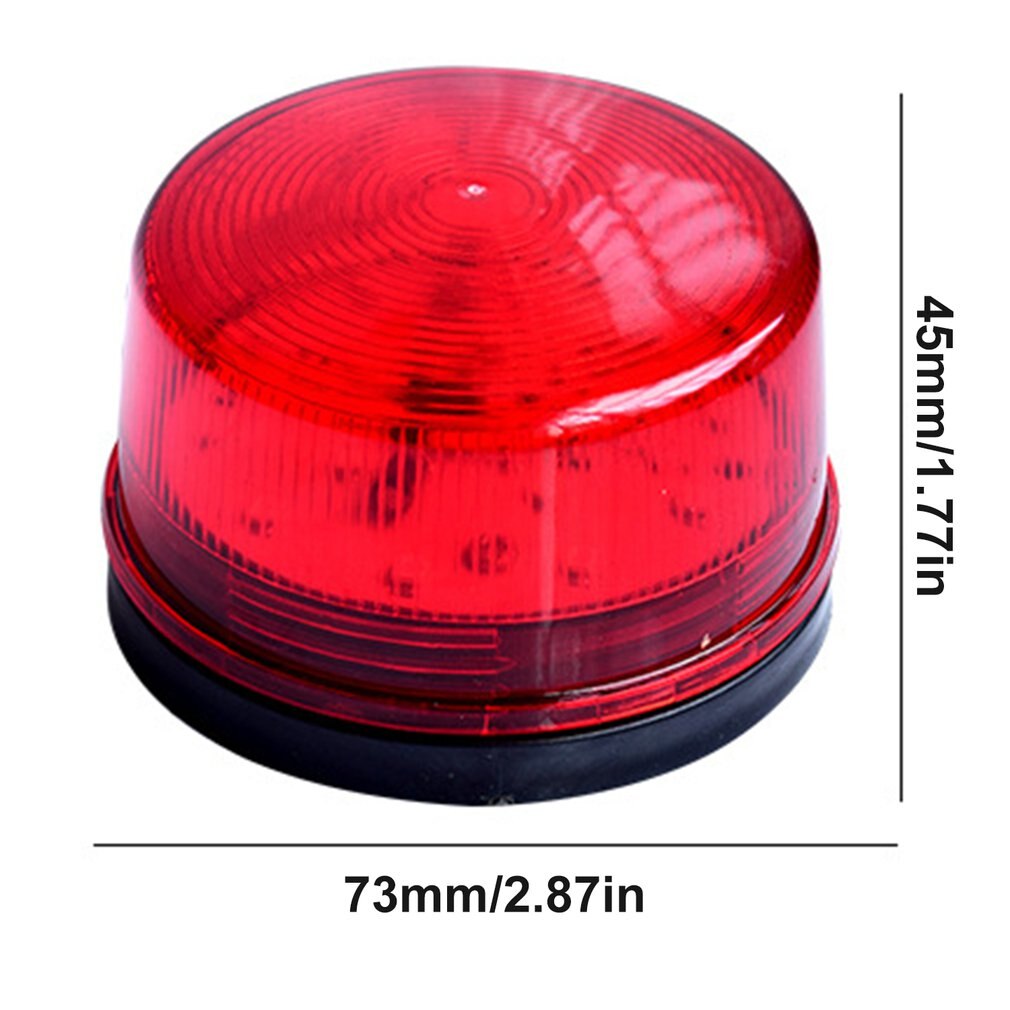 12v dc beveiligingsalarm stroboscoop signaal waarschuwing waarschuwing sirene led lamp knipperende licht sensoren alarmen rood knipperend licht