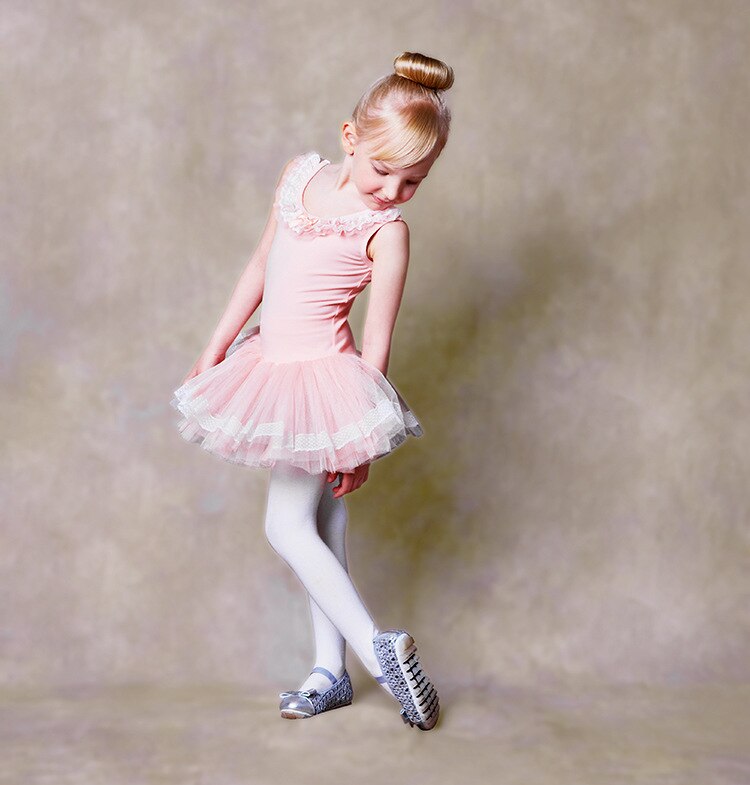 Klassisk balett tutu danskläder 2-9 år flickor balett kläder kostymer småbarn trikot tutus ballerina klänning barn