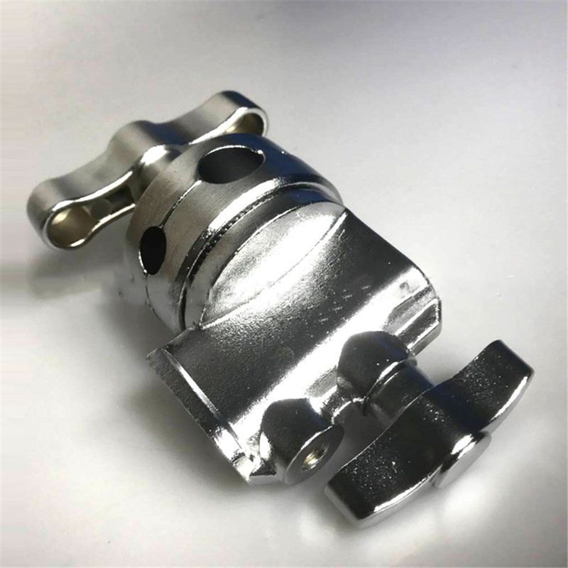 1 Pc Heavy Duty Grip Kopf Swivel Kopf Halter Montage Adapter Für Licht Stehen Silber