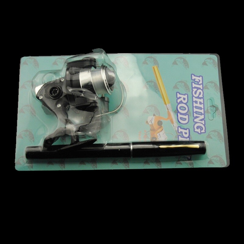 Mini Fishing Rod Combo Portable Pocket Fly Ice Fishing Rod 1m Pen rod with Spinning reel and line