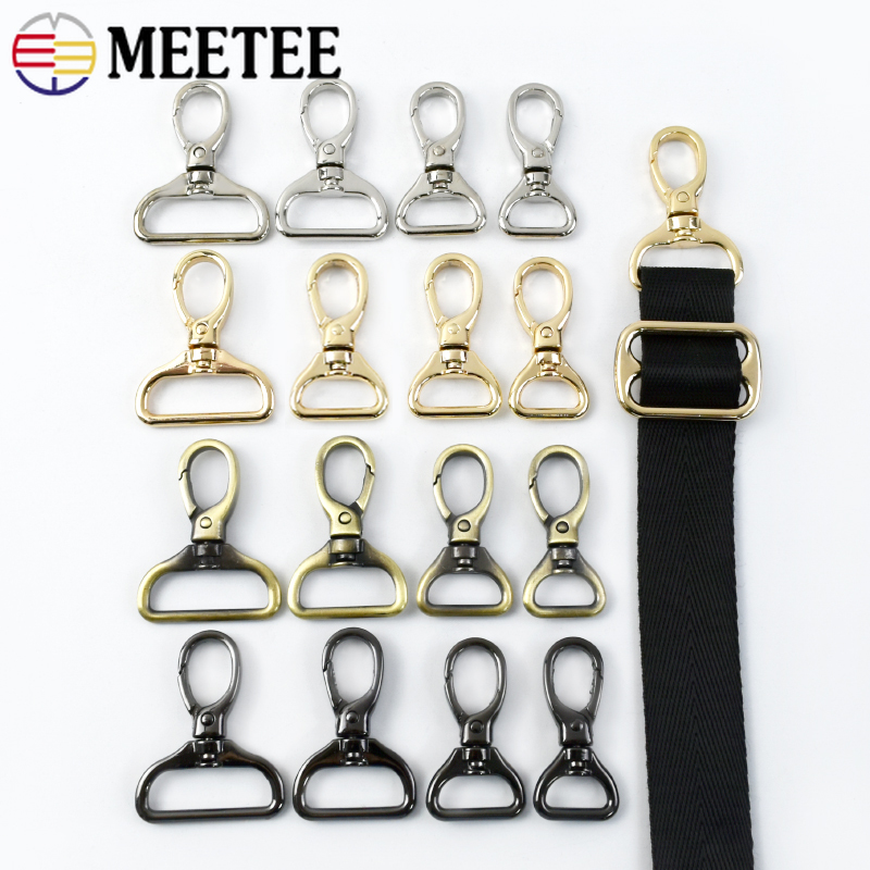 5/10/20Pcs 15/20/26/32mm Metal Bag Belt Buckles Swivel Lobster Clasp Buckle Carabiner Snap Hook Keychain DIY Sewing Accessories