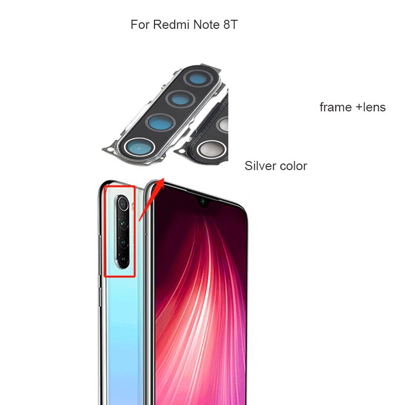 6.3 &quot neue Batterie Abdeckung Für Xiaomi Redmi Hinweis 8T 8 Zurück Glas Hinten Gehäbenutzen 3D fallen Mit kamera Objektiv Tafel: Hinweis 8 Nein len Schwarz