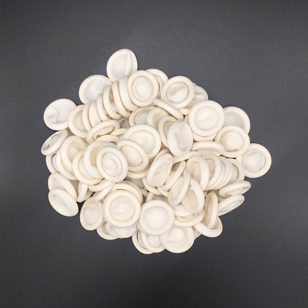 Juegos de cunas desechables de goma de látex para dedos, Protector para puntas del dedo, guantes, utensilio de extensión de pestañas, accesorios, 300/800 Uds.