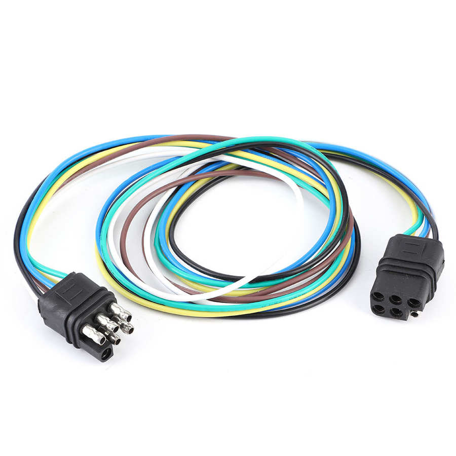 6Pin Square Trailer Connector Universal for Tail Light Signal Synchronization Display Towing Ropes