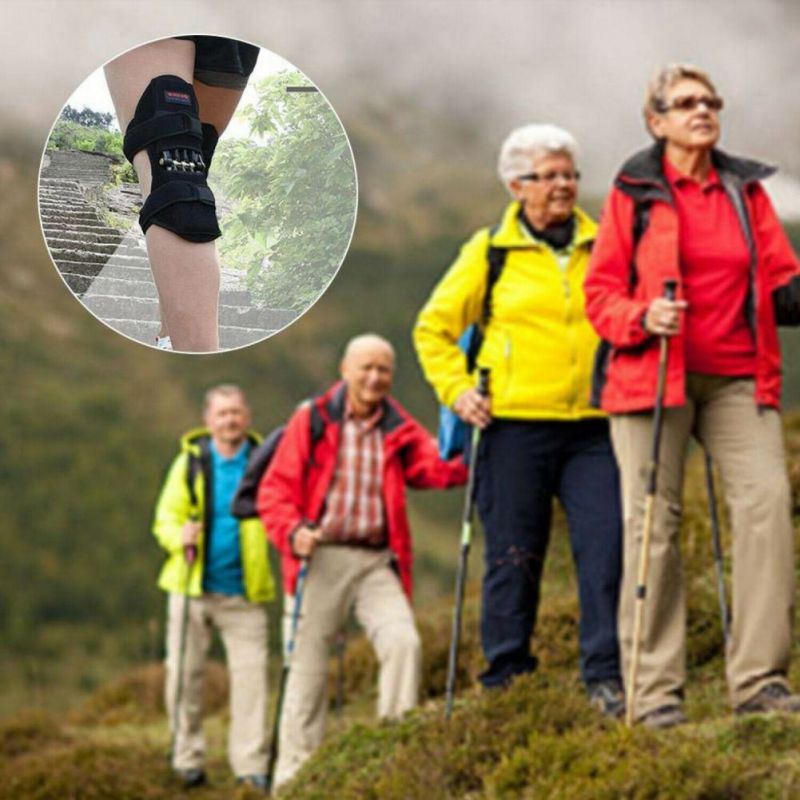 Knee Brace Support Leg Power Knee Stabilizer Pads Patella Booster Rebound Spring Knee Brace Support