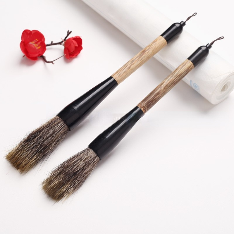 Bristle Brush Pen Chinese Traditional Calligraphy Brush Pen Landscape Painting Watercolor Large Regular Script Bristle Brush Pen