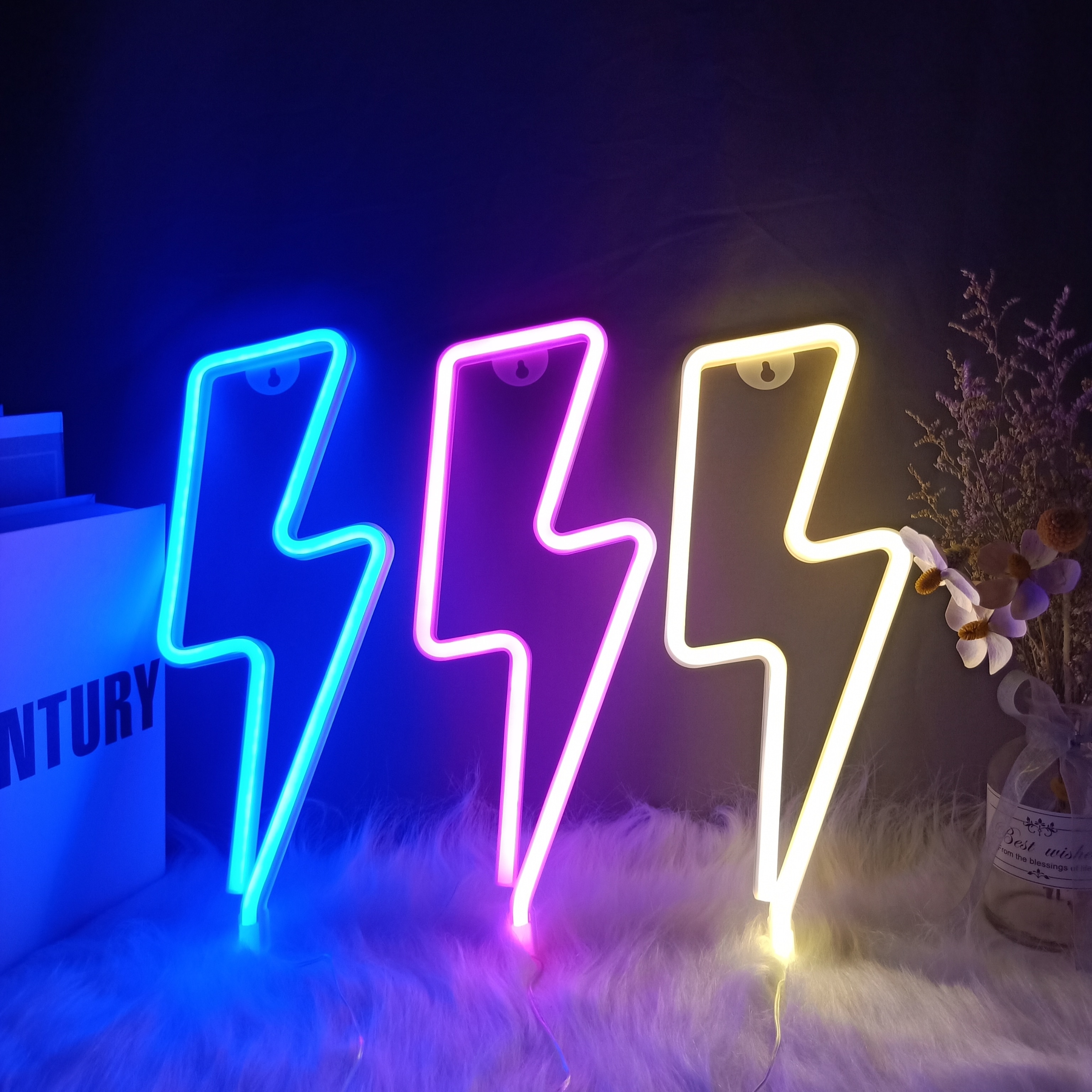 Lightning Led Neon Sign Muur Nachtlampje Usb Batterij Operated Tafellamp Voor Thuis Slaapkamer Party Wedding Decor Kids