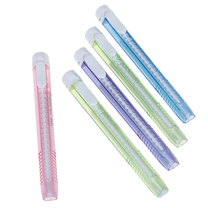 Gomme Mécanique Rétractable 2pcs - Avec 4 Recharges, Style Stylo, Précise Pour Artistes