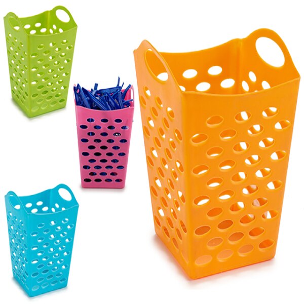 Cesta de plástico multiusos (13x16,5x13 cm)