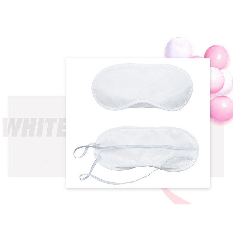 Sleeping Eye Mask Eyeshade Cover Comfort Soft Health Blindfold Sleep Rest Shield Travel Working Student Relax Eye Care Tool: white