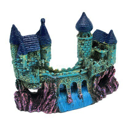 Aquarium Decor Simulation Resin Hide Castle Fish Tank Aquarium Ornaments Deco