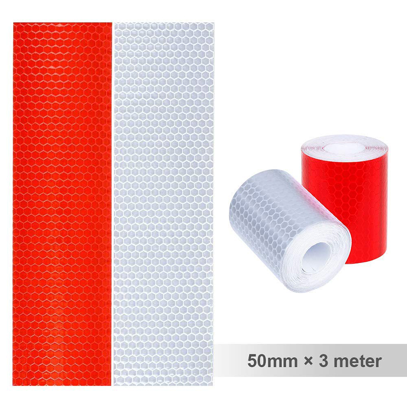 Pegatinas decorativas para escaleras de 5cm x 3m, cinta adhesiva blanca, roja, amarilla y azul para bicicleta, pegatina decorativa de pared