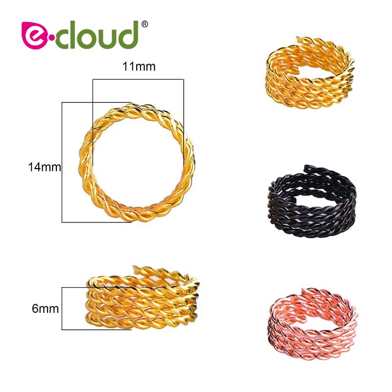 50-200 stk 11mm huller kobber hår dreadlocks fletning dread locks coil hår omslag metal hår fletning hår manchetter til dekorationer