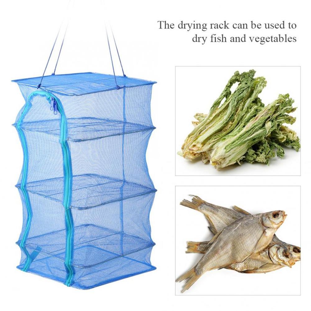 4 Layers Fish Net Drying Fishing Net Rack Folding ... – Vicedeal