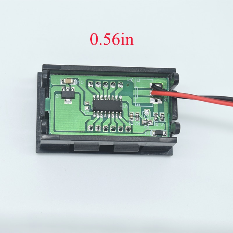 Mini Digitale Voltmeter Tester DC 4.5 V tot 30 V 2-Wire Mini LED Display Voltage Meter voor Testen auto Motorfiets Accu Auto
