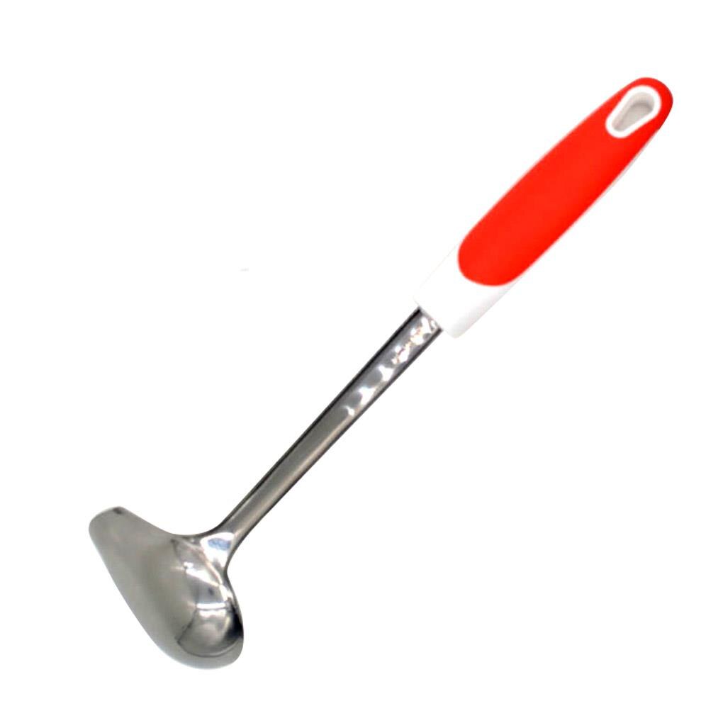 Mint Sauce Long Soup Ladle with Spout Stainless Steel Kitchen Serving Salad Dressing Gravy Spoon: NO.1