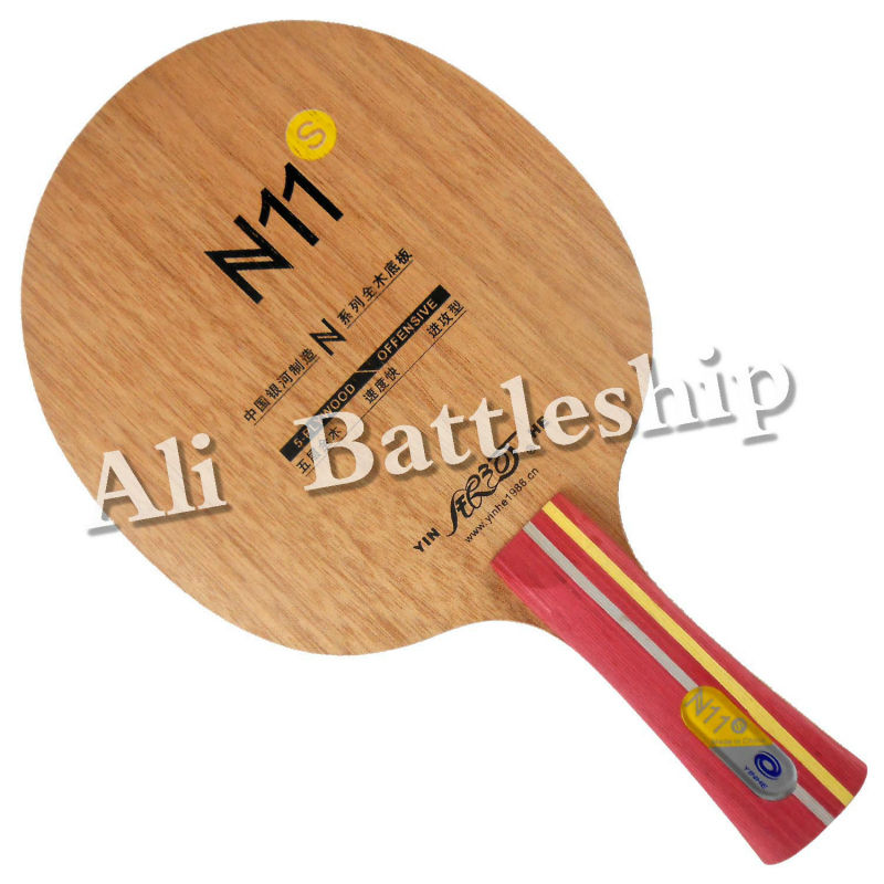 Originele Galaxy Melkweg Yinhe Blade N11s N 11S N-11s Offensief Pingpong Blade Shakehand Lange Steel Fl