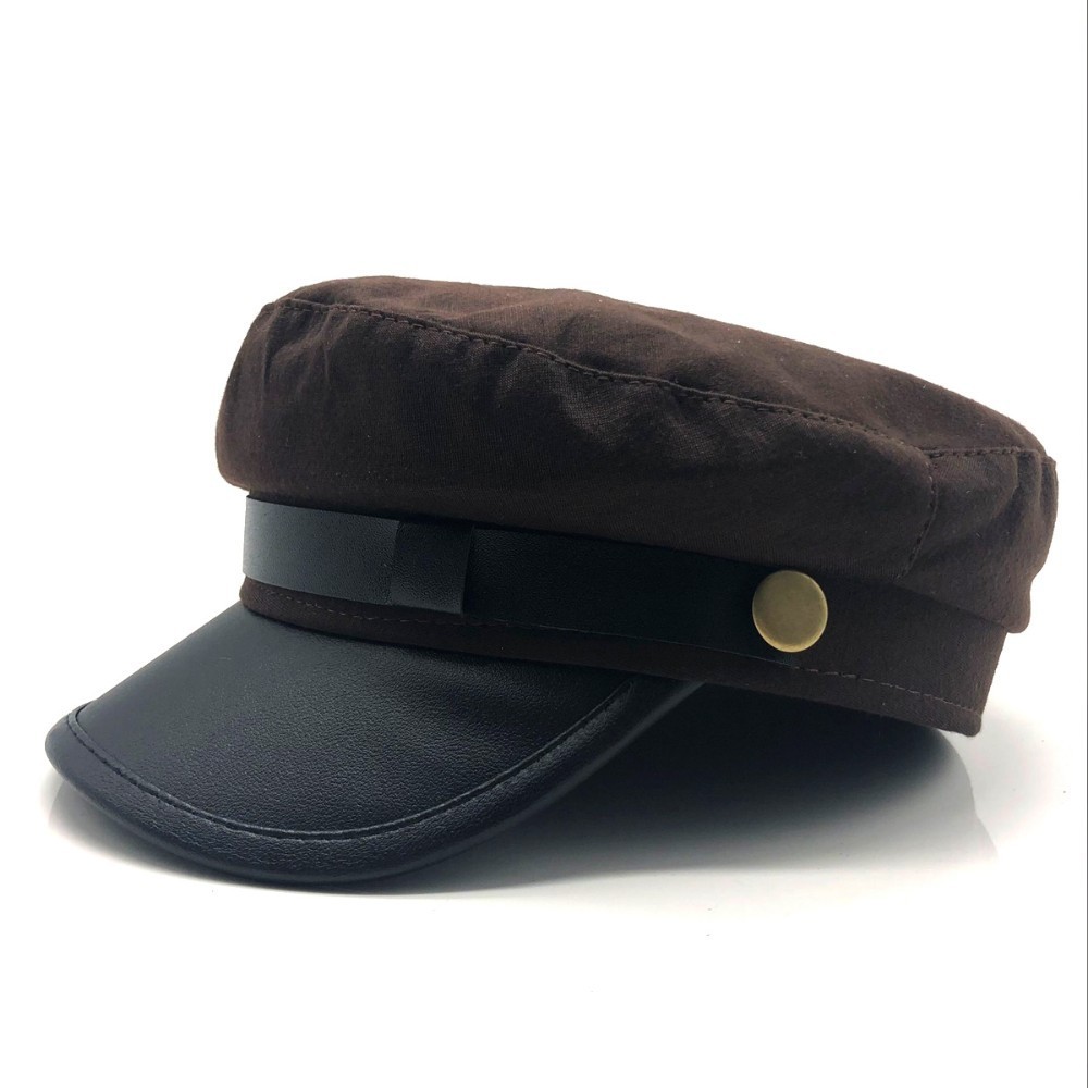 Unisex rød sort flad marineblå hat kasket kvinder mænd baretter street style baret kasketter mærke hatte avis kasket