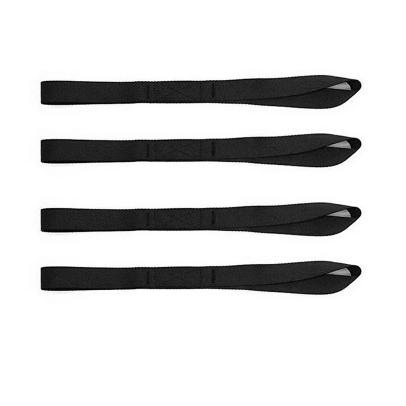 Sangles d'arrimage à boucle souple ou fixation de motos ATV, scooters, vélos hors route, pelouse, moteur polyvalent, sangles de bagages: Black