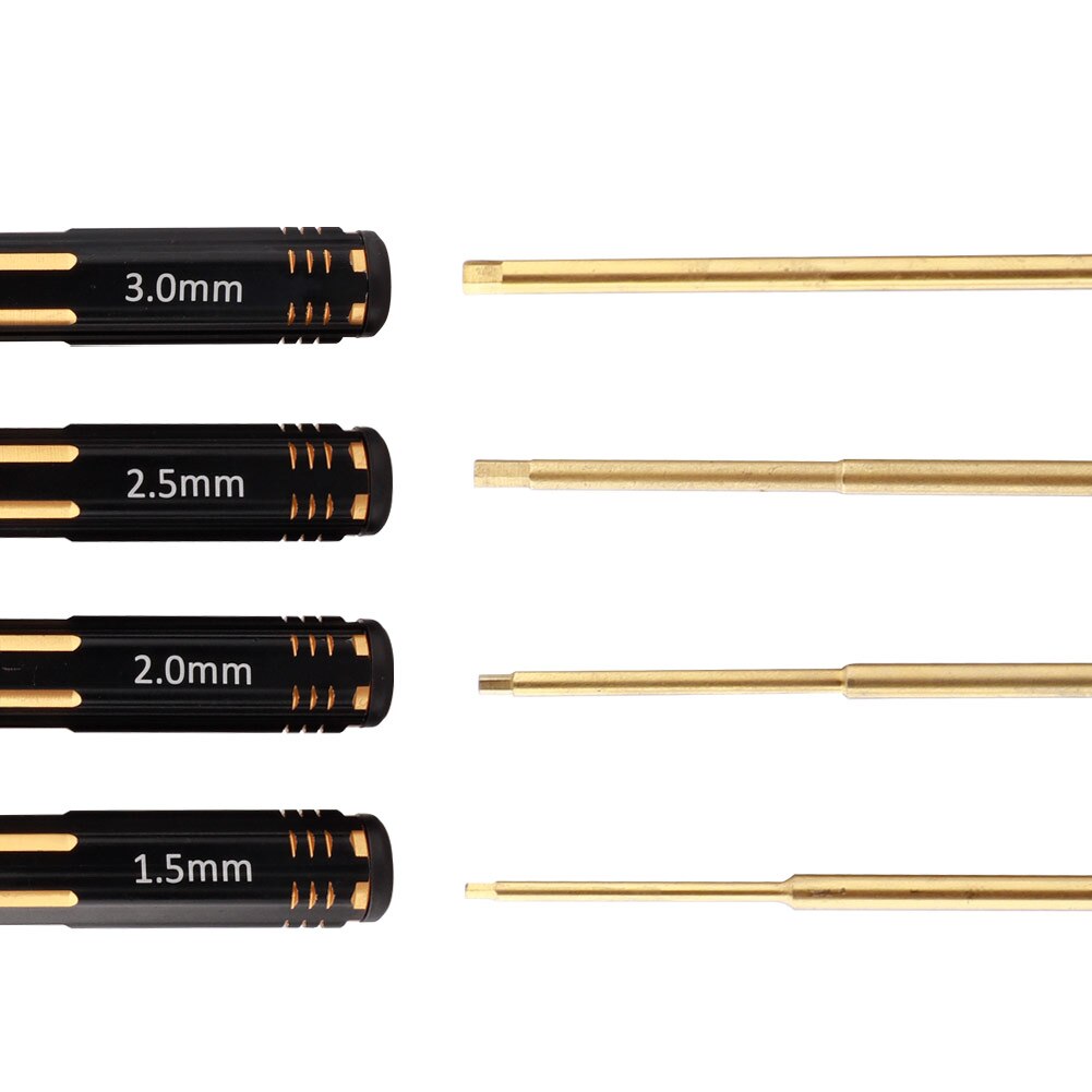 1.5mm 2.0mm 2.5mm 3.0mm Phillips Screwdriver Cross Screw Driver Non-slip Titanium Plating Process Repairing Tool for RC Aircraft