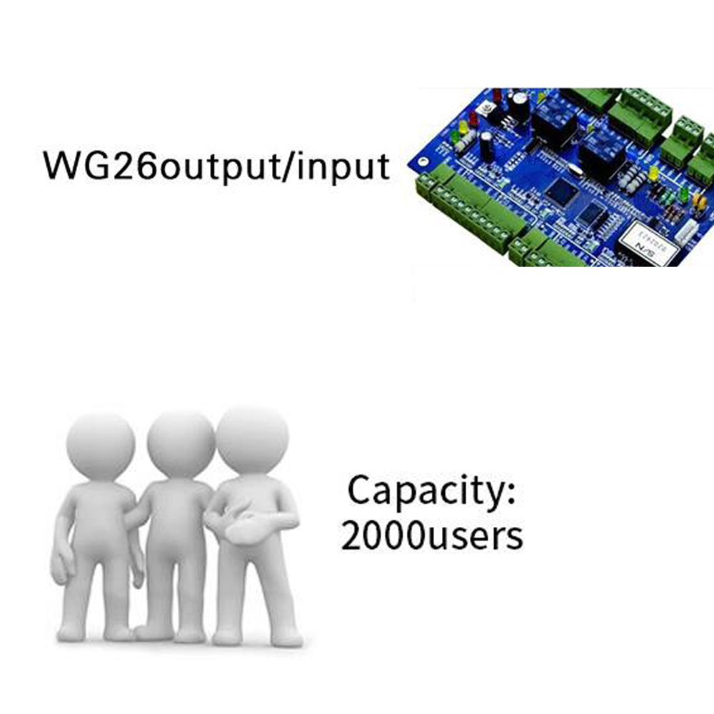 Waterproof Keypad Access Control Standalone Keypad RFID Card Door Entry Backlight WG26 door lock app function(optional)