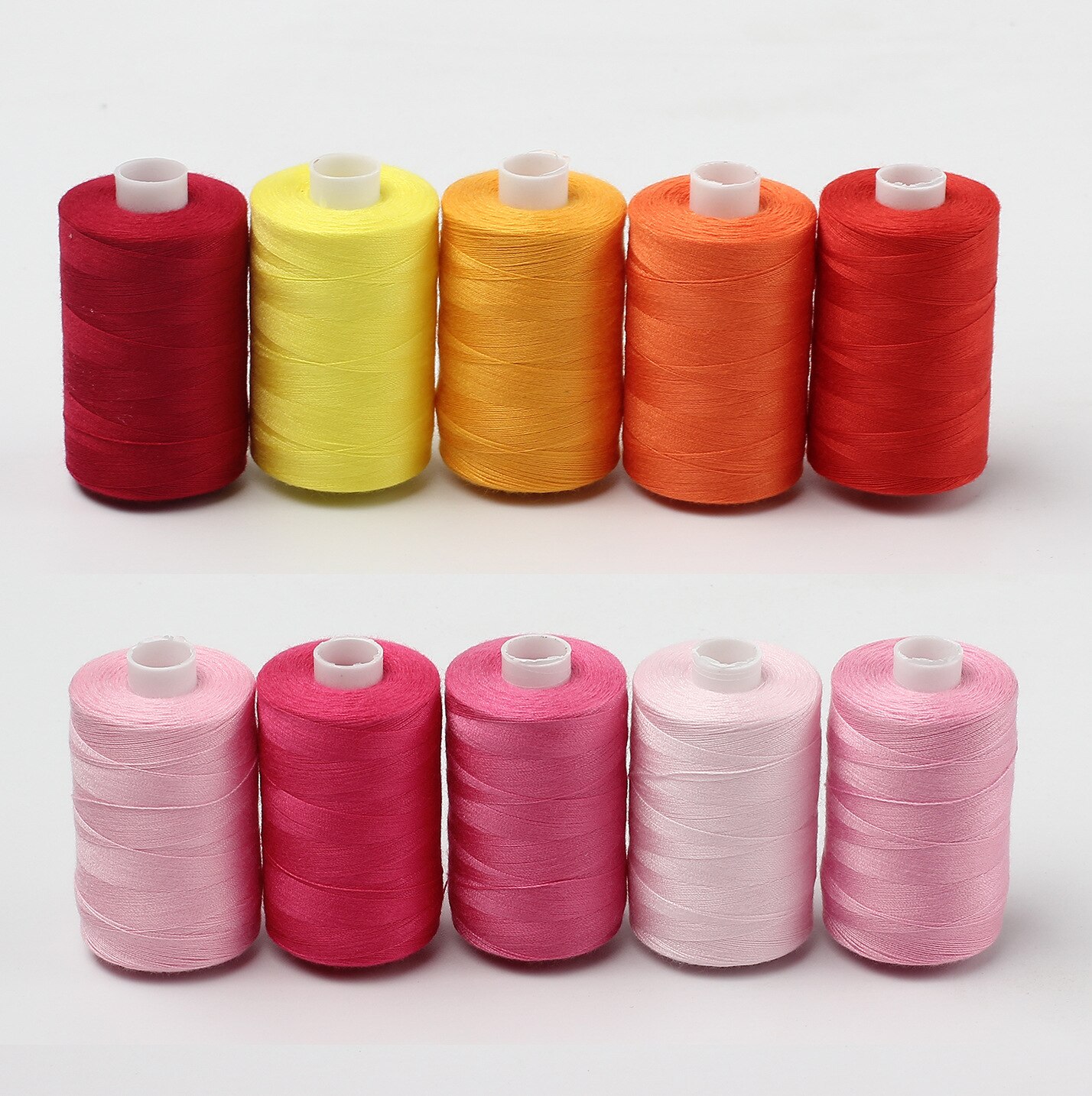 24 Spools/Lot Multi Color 40S/2 Polyester Thread For Sewing Machine, 1000 Yards/spool Sewing Quilting Embroidery Thread
