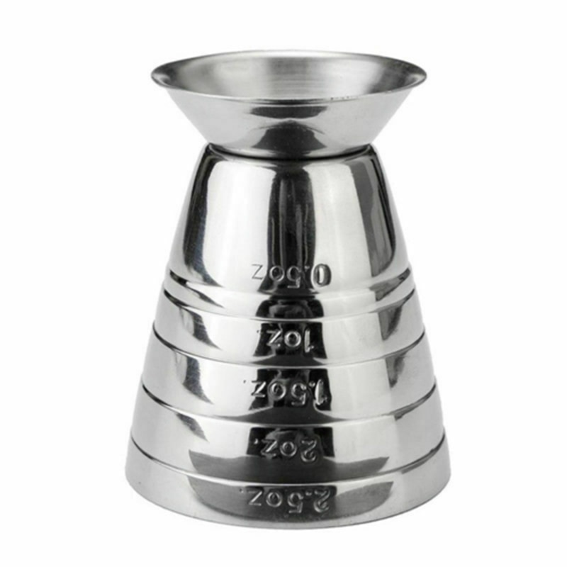 1 stück 75ml Edelstahl Bar Jigger Messbecher Cocktail Schnaps Bartender Drink Mixer Messbecher