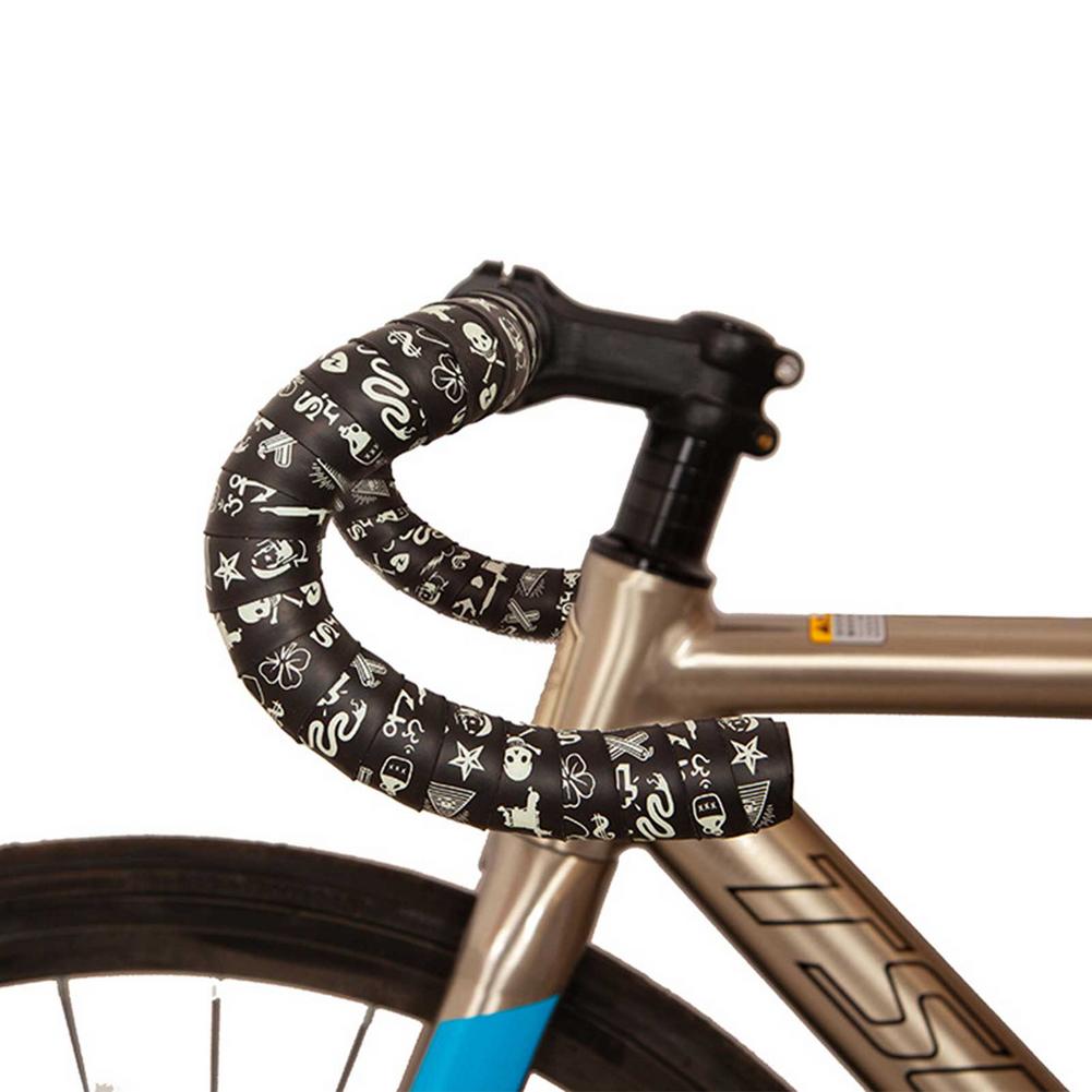 Fiets Stuur Tape Road Fiets Chameleo Kleur Trillingsdemping Anti-Vibratie Handvat Bar Tape Fietsen Wrap End Plug